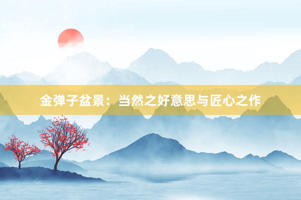 金弹子盆景:当然之好意思与匠心之作