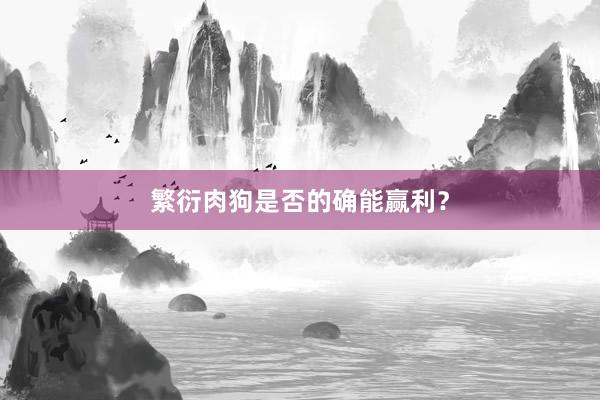 繁衍肉狗是否的确能赢利？